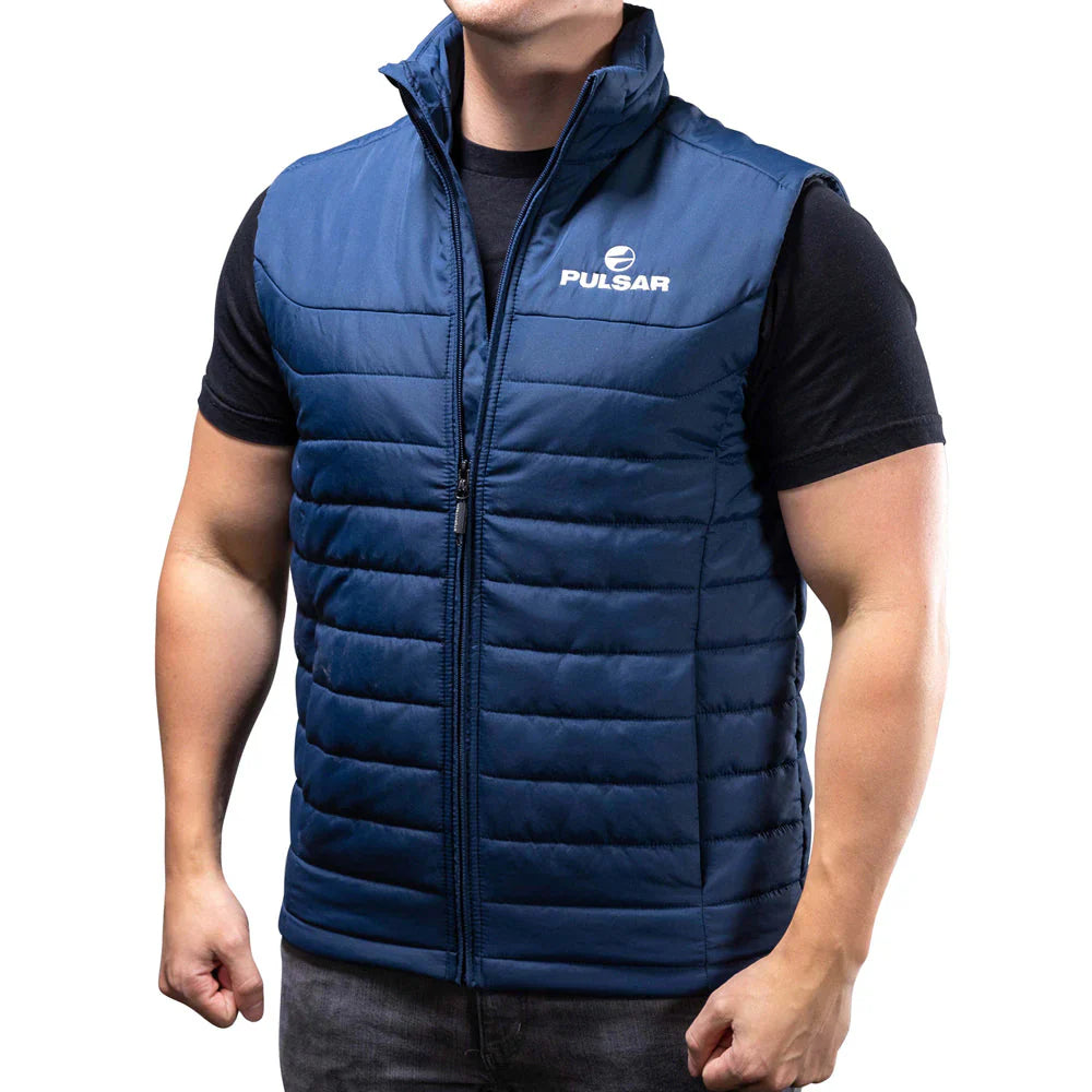 Pulsar Navy Quilted Blue Vest