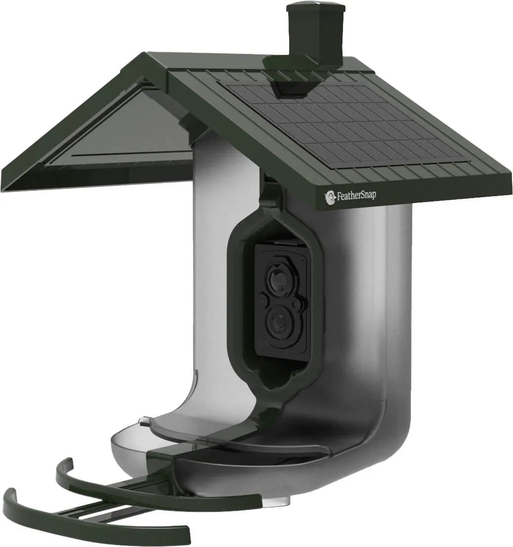 Feather Snap Smart, Solar-Powered Bird Feeder with AI Species Recognition