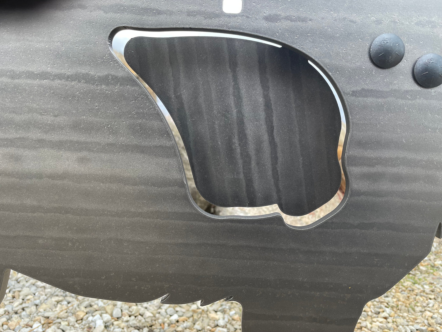 Full Size AR500 SIDE PROFILE Reactive Coyote Target