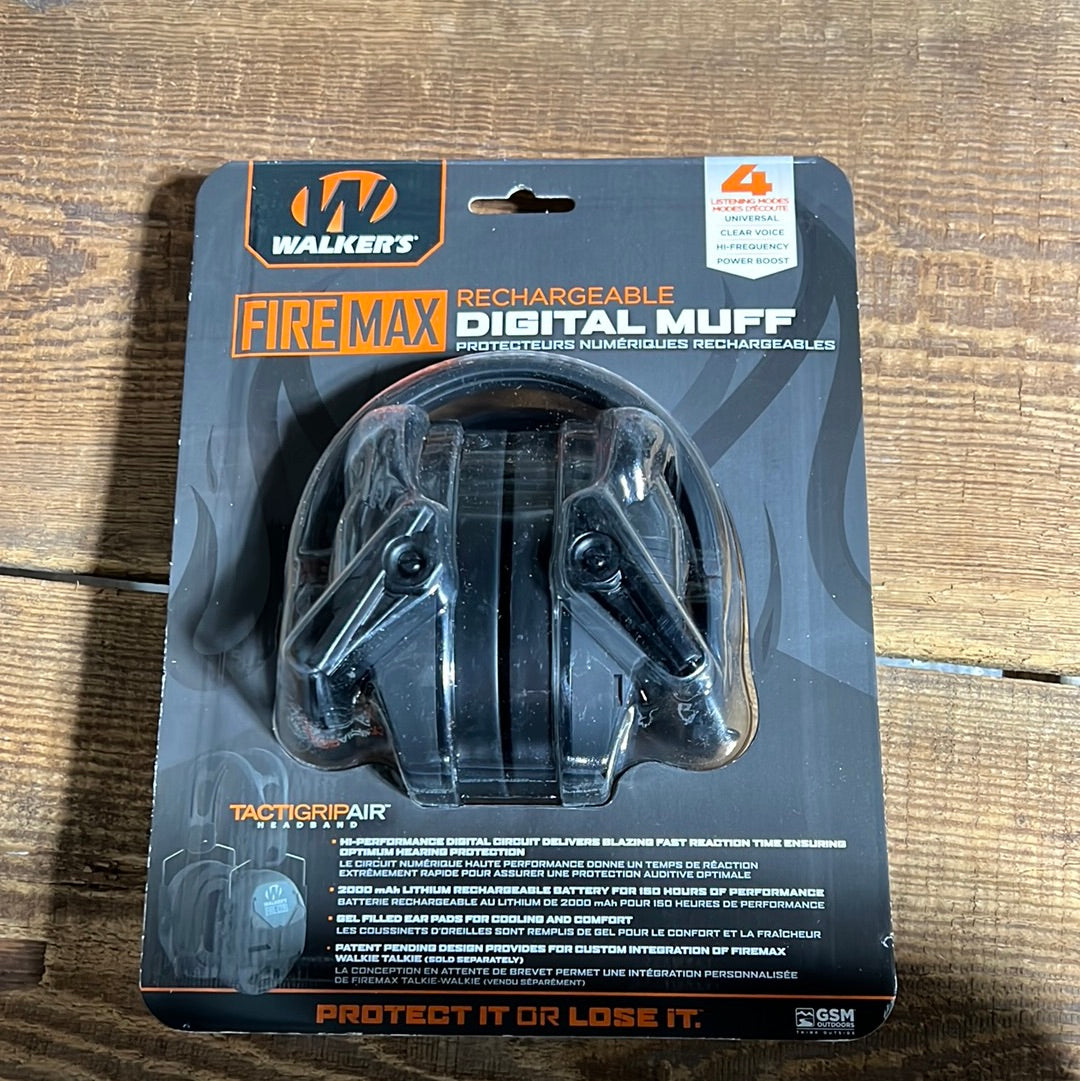 Walkers Firemax Rechargeable Digital Muff