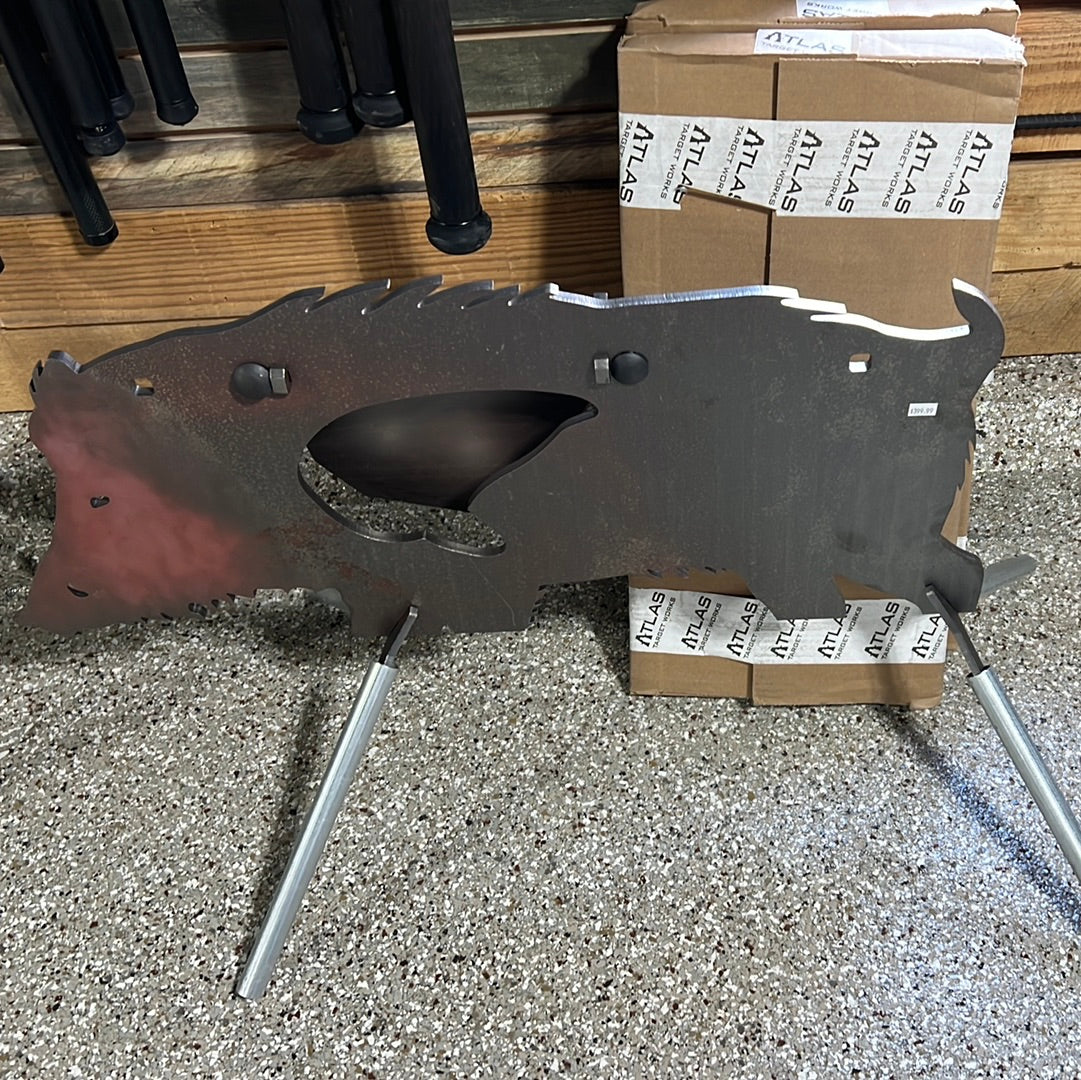 32" AR500 Side Profile Reactive Feral Hog Target