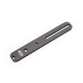 Black 8-inch universal dovetail rail with engraved logo, mounted on a rifle stock for secure weapon attachment by Area 419.
