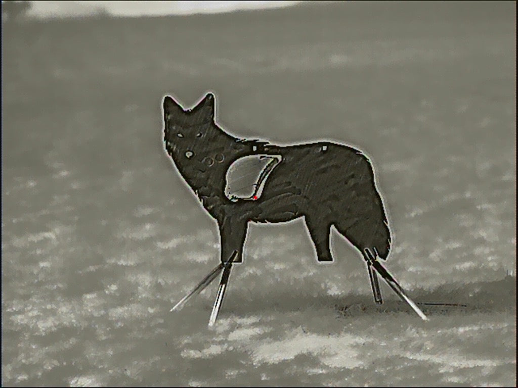 Full Size AR500 SIDE PROFILE Reactive Coyote Target