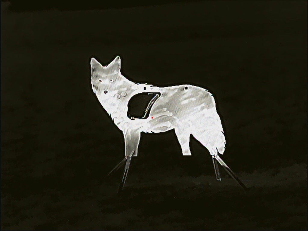 Full Size AR500 SIDE PROFILE Reactive Coyote Target