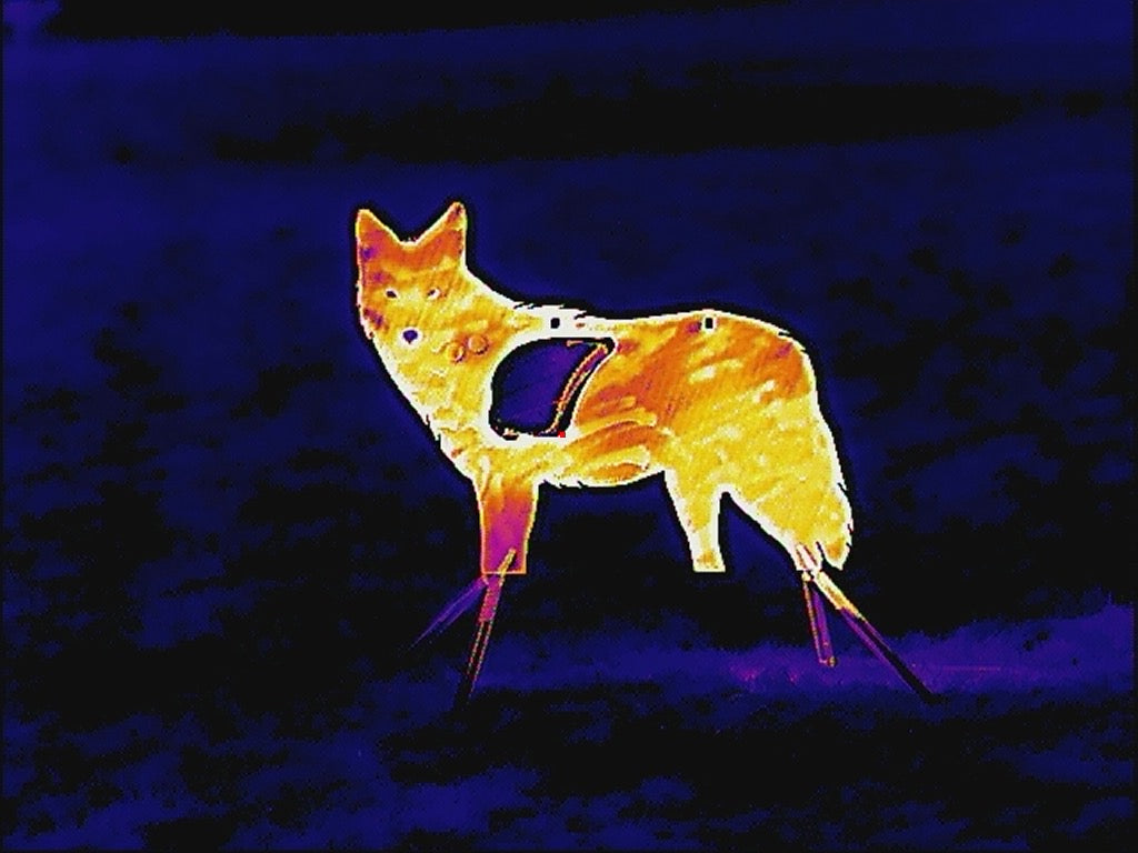 Full Size AR500 SIDE PROFILE Reactive Coyote Target