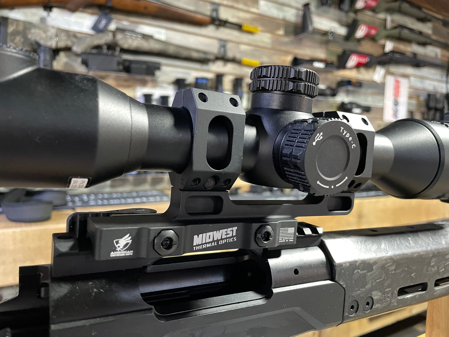 🔥MTO Edition 🔥 American Defense AD-RECON 30 STD Optic Mount, Black 30mm AGM Engraved