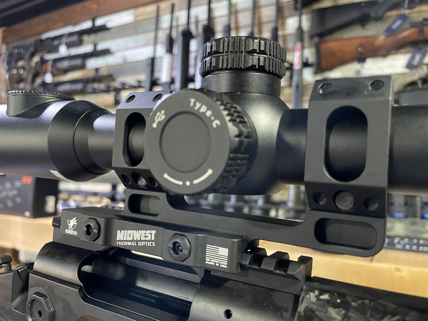 🔥MTO Edition 🔥 American Defense AD-RECON 30 STD Optic Mount, Black 30mm AGM Engraved